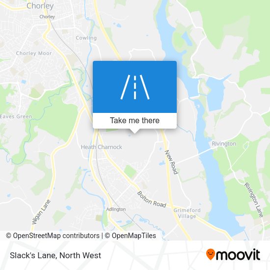 Slack's Lane map