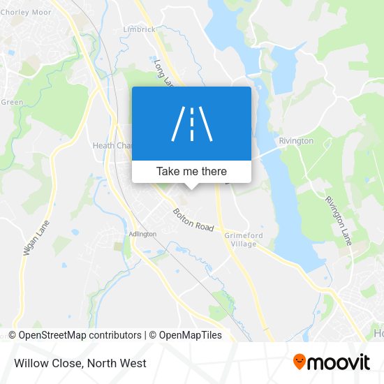Willow Close map