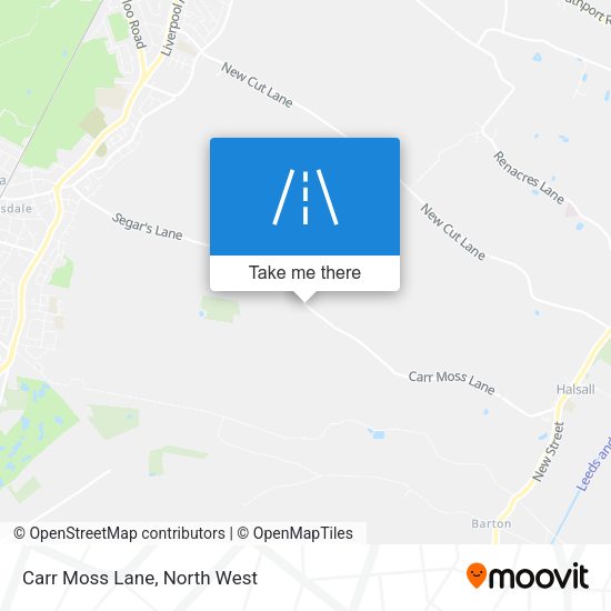 Carr Moss Lane map