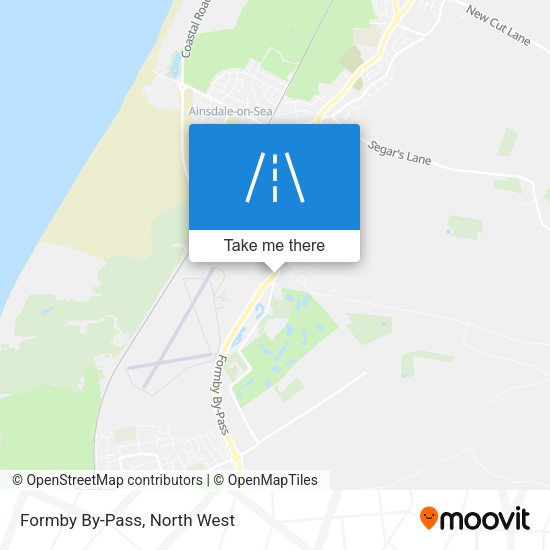 Formby By-Pass map