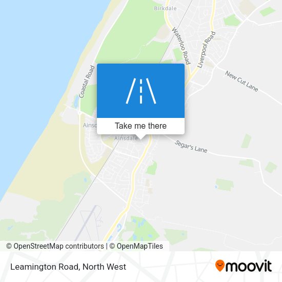 Leamington Road map