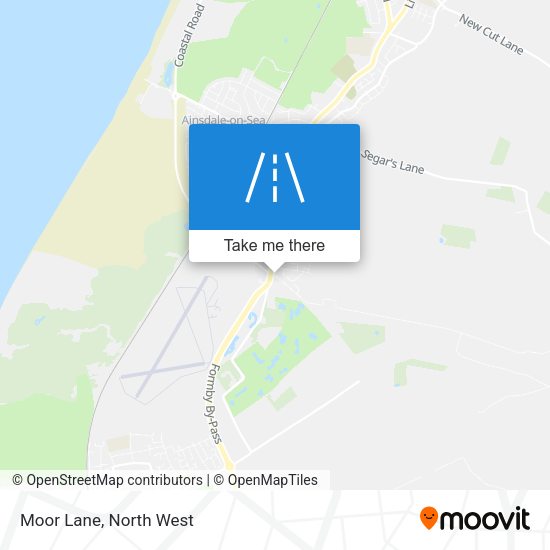 Moor Lane map
