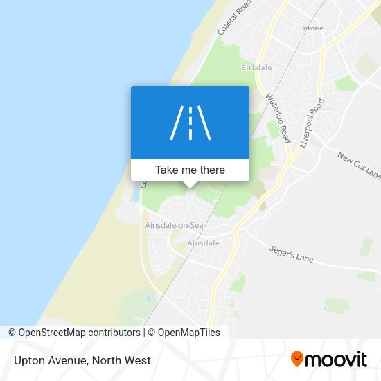 Upton Avenue map