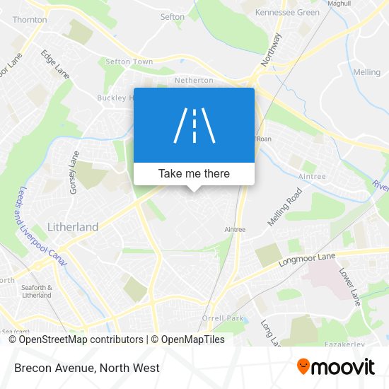 Brecon Avenue map
