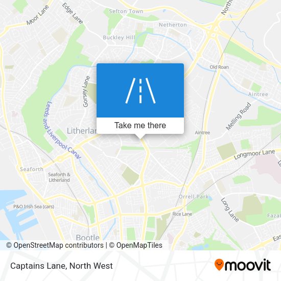 Captains Lane map