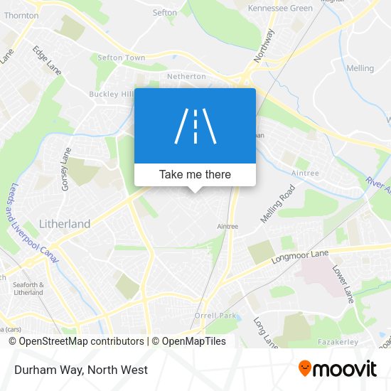 Durham Way map