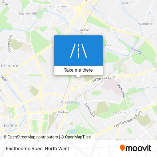 Eastbourne Road map