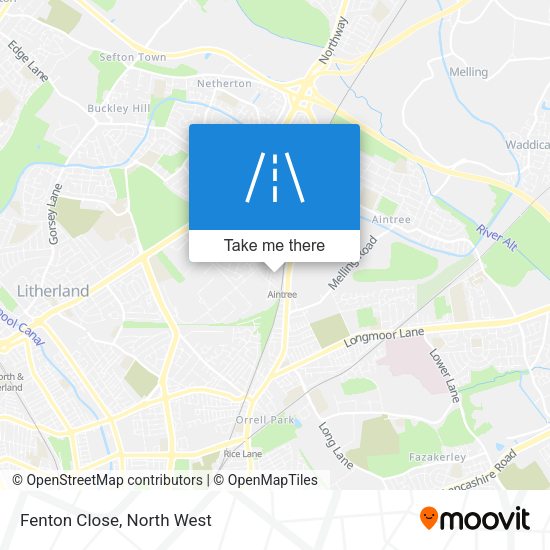 Fenton Close map