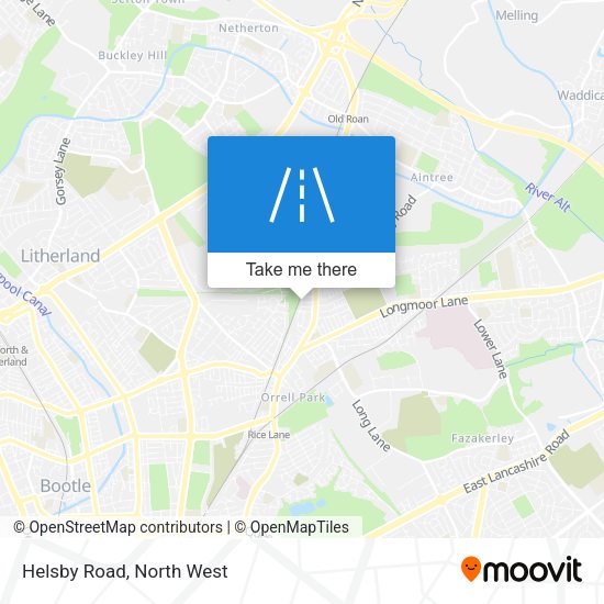 Helsby Road map
