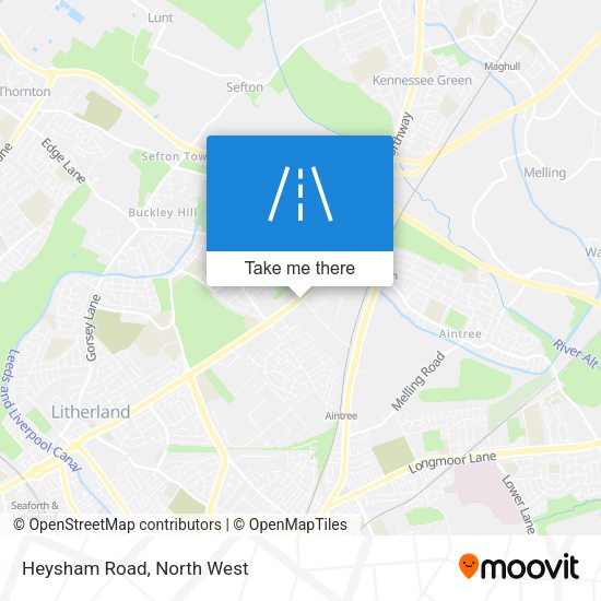 Heysham Road map