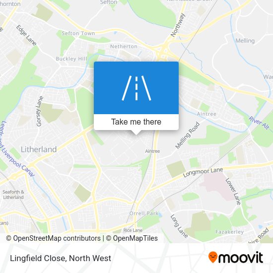Lingfield Close map