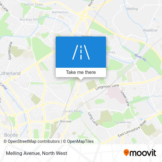 Melling Avenue map