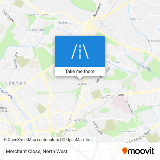 Merchant Close map