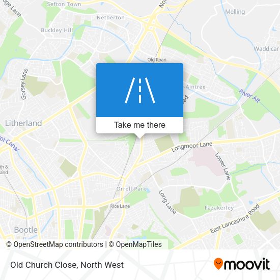 Old Church Close map