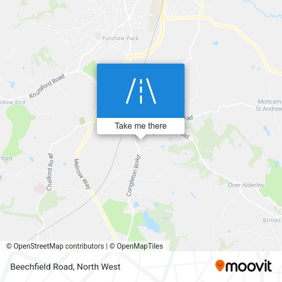 Beechfield Road map