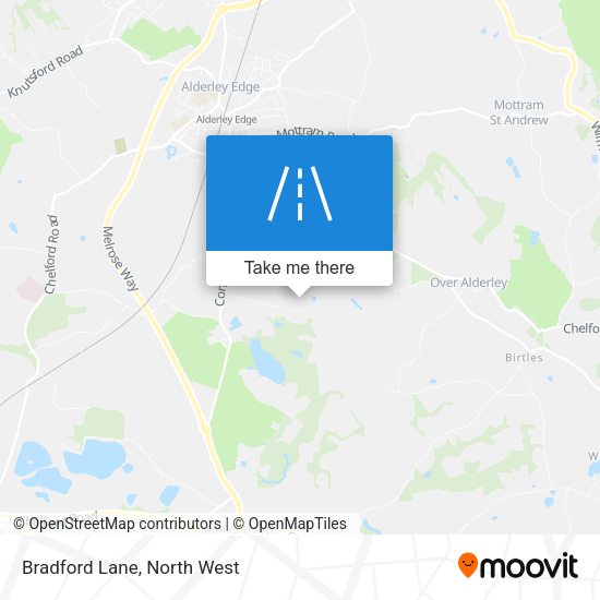 Bradford Lane map