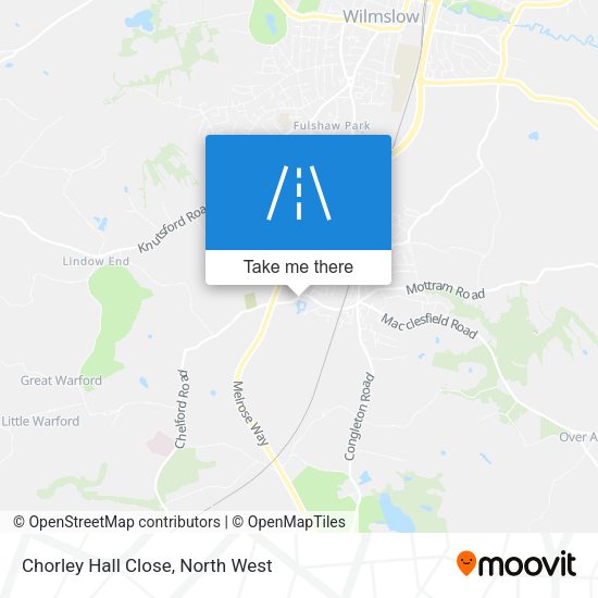 Chorley Hall Close map