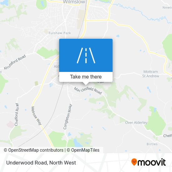 Underwood Road map