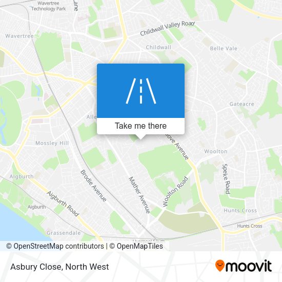 Asbury Close map