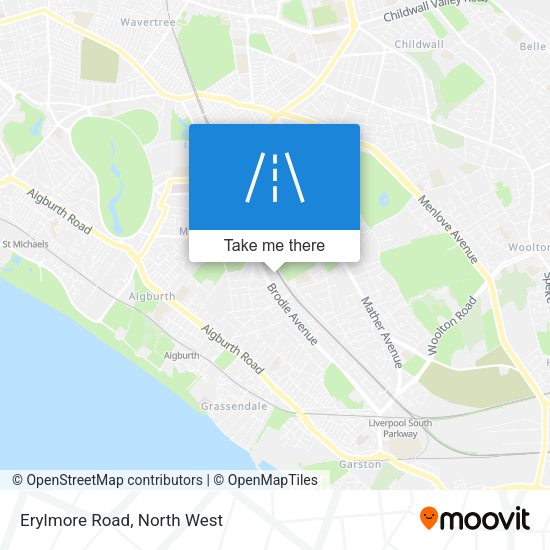 Erylmore Road map