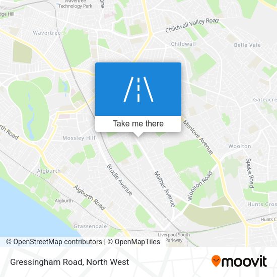 Gressingham Road map