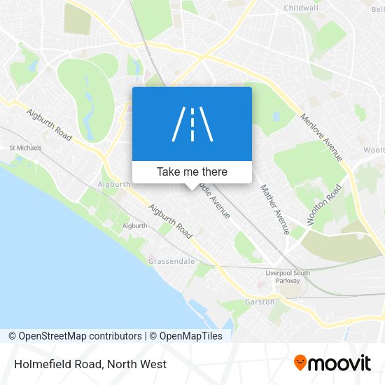 Holmefield Road map