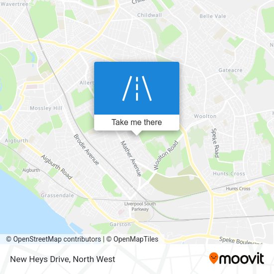 New Heys Drive map
