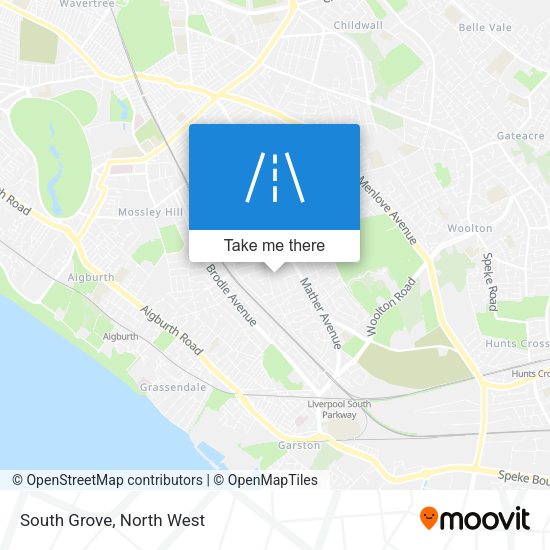 South Grove map