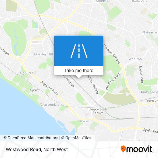 Westwood Road map