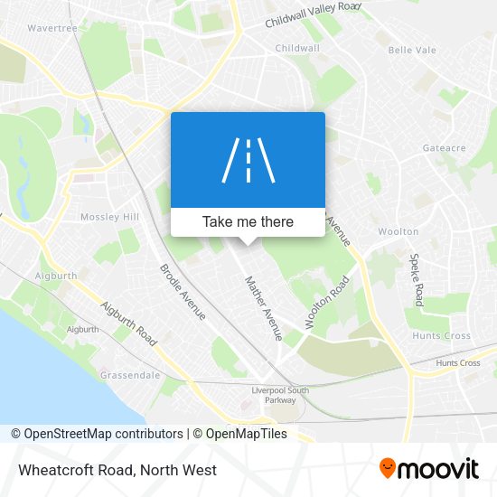 Wheatcroft Road map