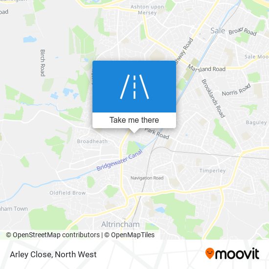 Arley Close map