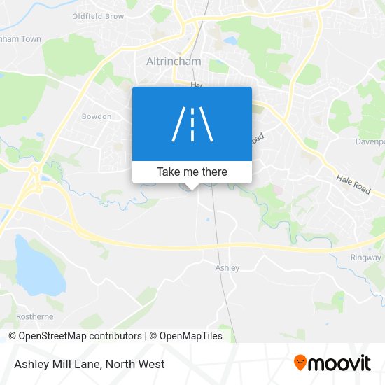 Ashley Mill Lane map