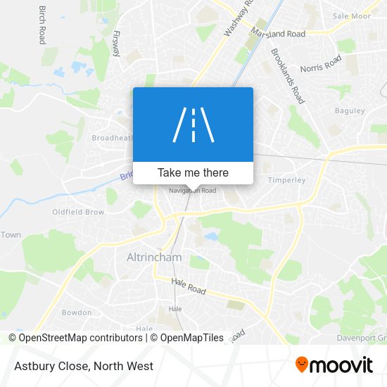 Astbury Close map