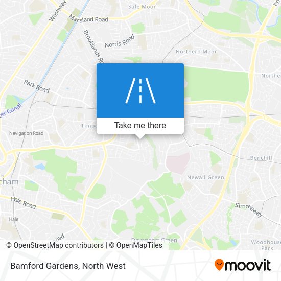 Bamford Gardens map