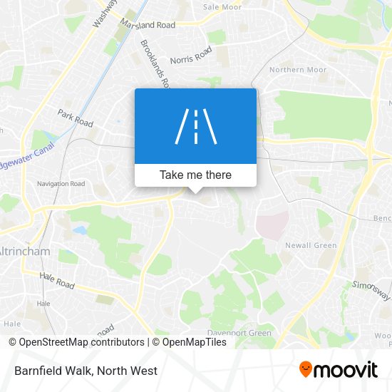 Barnfield Walk map