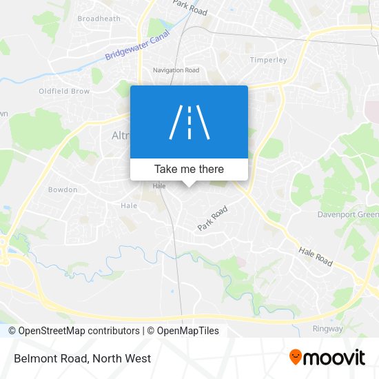 Belmont Road map