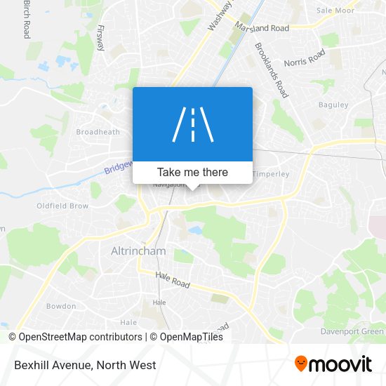 Bexhill Avenue map