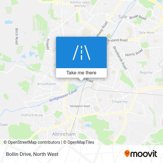 Bollin Drive map