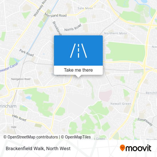 Brackenfield Walk map