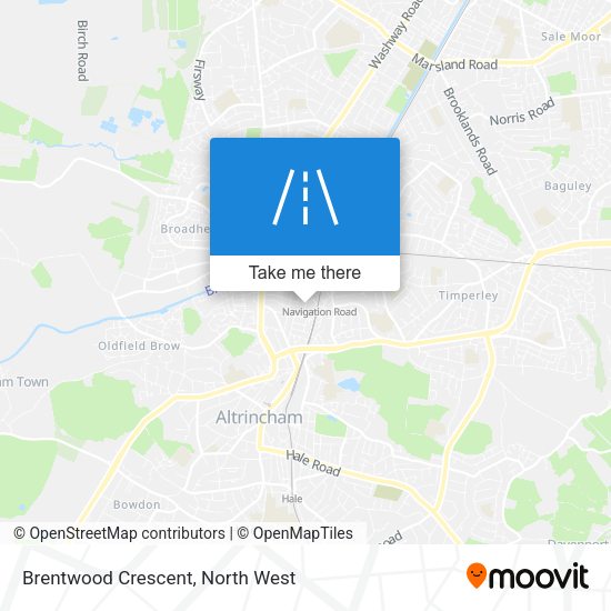 Brentwood Crescent map