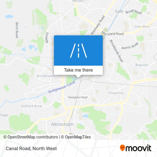 Canal Road map