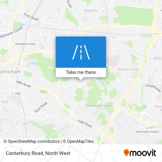 Canterbury Road map