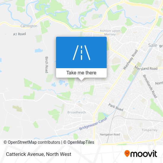 Catterick Avenue map