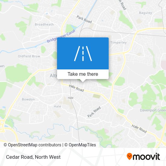 Cedar Road map