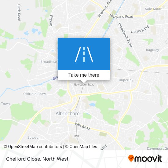 Chelford Close map