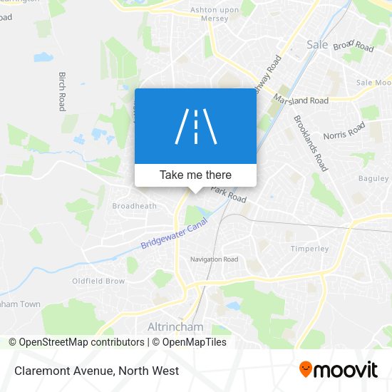 Claremont Avenue map