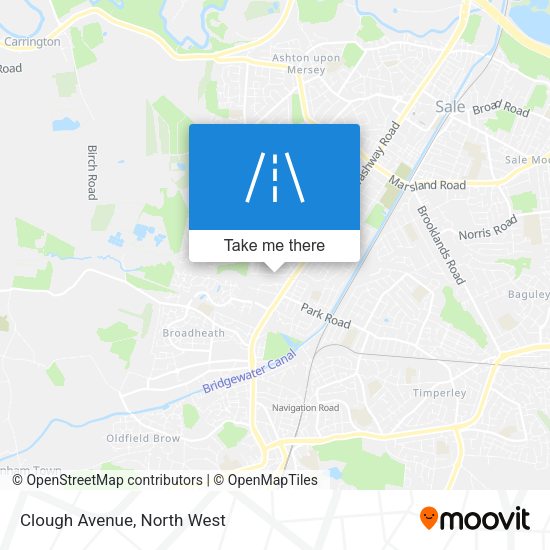 Clough Avenue map