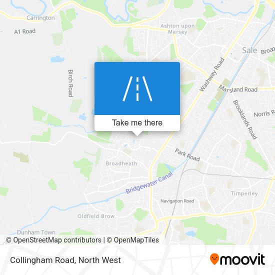 Collingham Road map