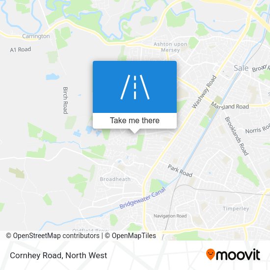 Cornhey Road map