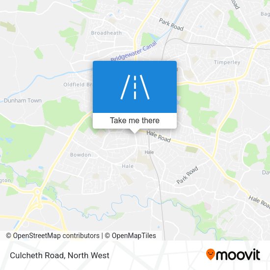 Culcheth Road map